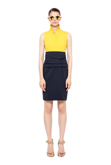 Bicolor Techno Cotton Dress