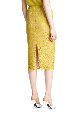 Floral Lace Pencil Skirt