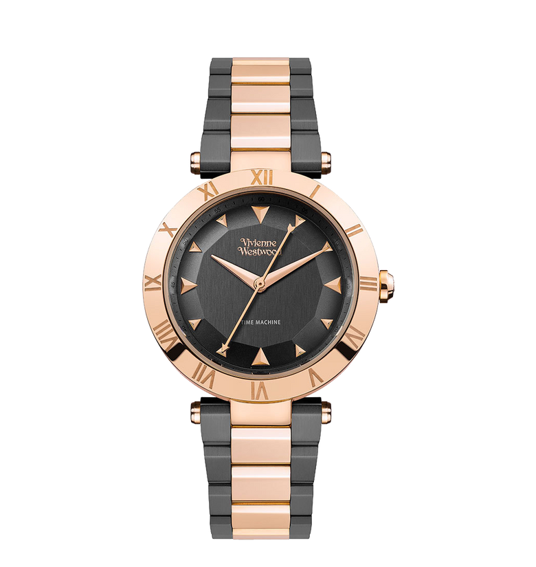 Vivienne Westwood Montagu Black And Rose Gold Tone Ladies Watch